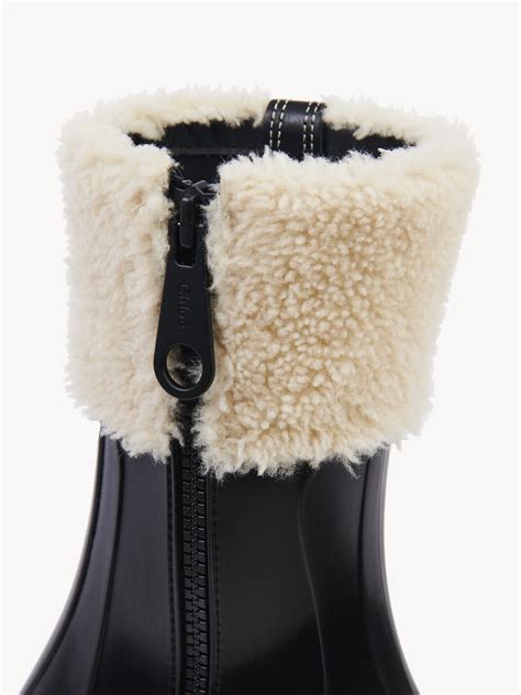 chloe betty rain boot dupe|chloe betty shearling boots.